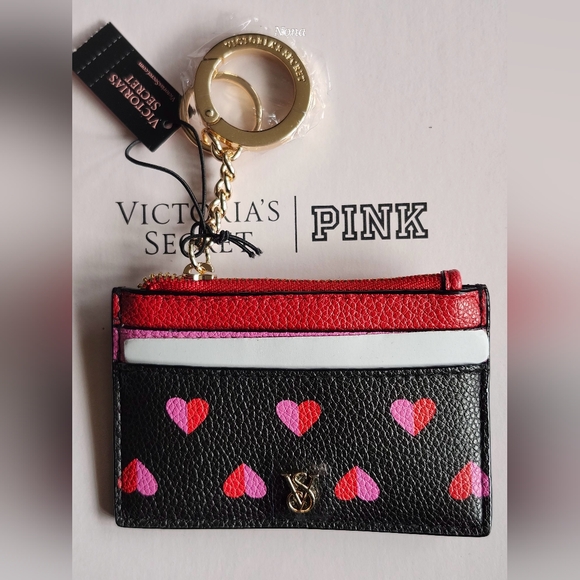Victoria's Secret Pink Heart Card Wallet - Picture 2 of 6